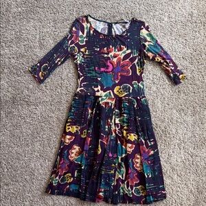 Peruvian Connection multi print dress size small